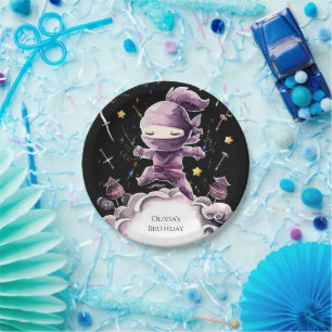 Pastel Spy Ninja Birthday Paper Plates