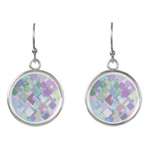 pastel squares earrings