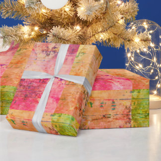 Pastel Squares Matte Wrapping Paper