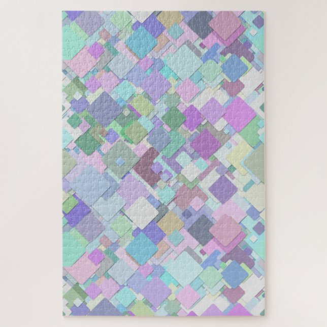 pastel squares puzzle (Vertical)