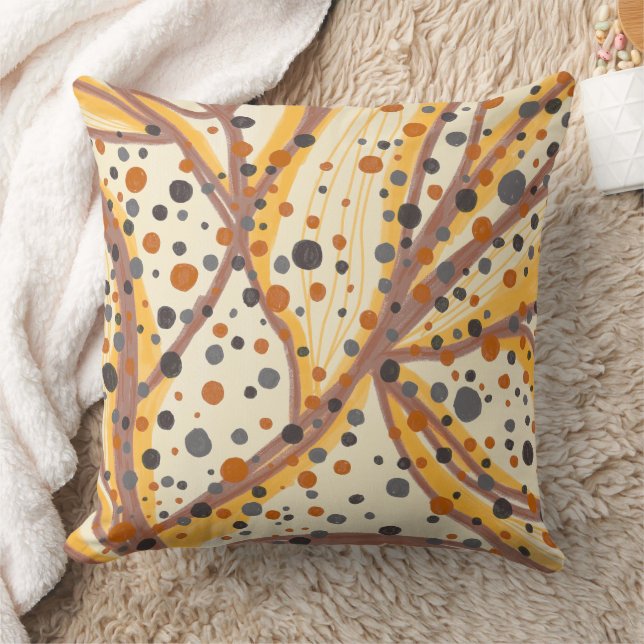 Pastel Stained Throw Pillow (Blanket)