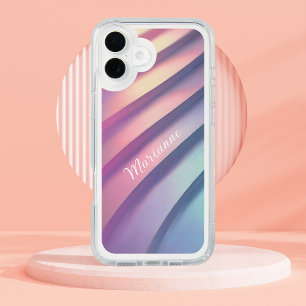 Pastel Stairsteps Personalized iPhone 16 Plus Case