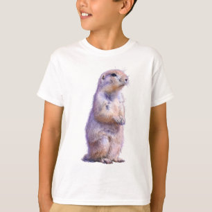 Pastel Standing Prairie Dog Kids T-Shirt