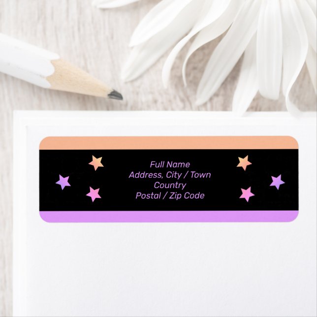 Pastel star accented label (Insitu)