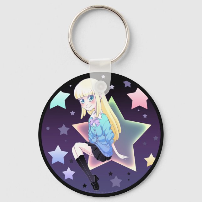 Pastel Star-Gal Keychain (Front)