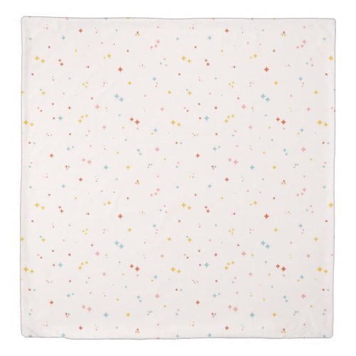 Pastel Star Pattern Duvet Cover