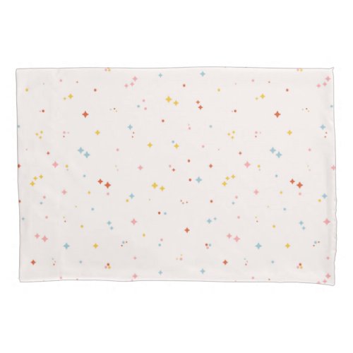 Pastel Star Pattern Pillow Case