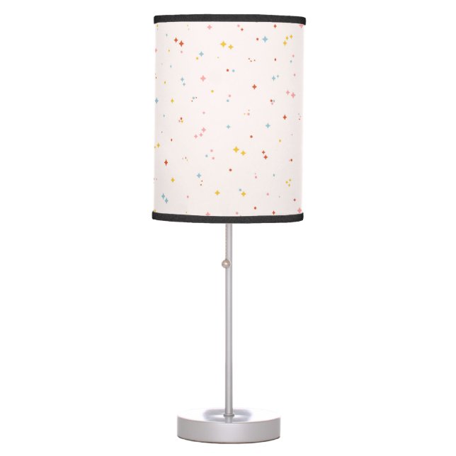 Pastel Star Pattern Table Lamp (Front)