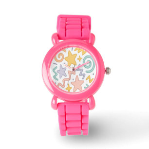 Pastel Starburst Doodles Watch