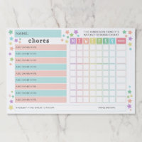 Pastel Stars - Chore Reward Chart