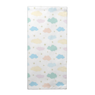 Pastel Stars & Clouds Cloth Napkin
