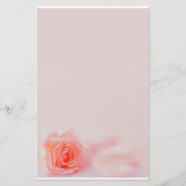 pastel stationery Rose (Front)