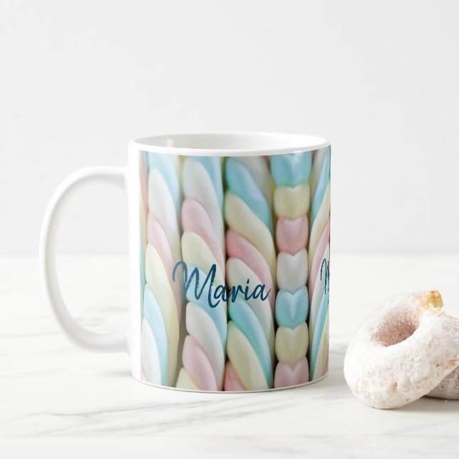 Pastel Stripe Mug (With Donut)