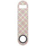 Pastel Stripe Plaid Bar Key