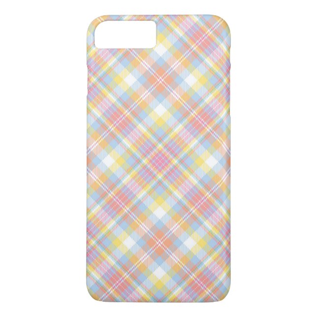 Pastel Stripe Plaid Case-Mate iPhone Case (Back)
