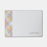 Pastel Stripe Plaid Post-it Notes