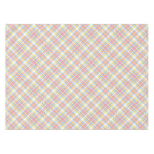 Pastel Stripe Plaid Tablecloth