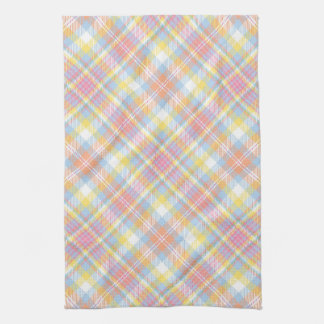 Pastel Stripe Plaid Towel