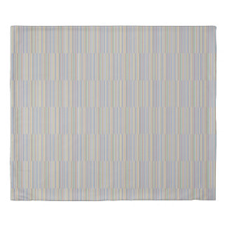 Pastel striped duvet cover
