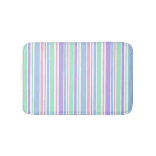 Pastel Stripes Bath Mat