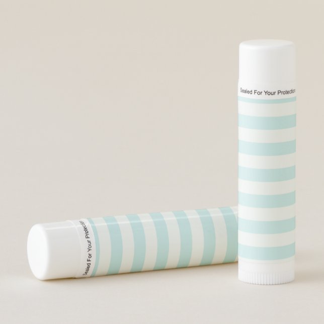 Pastel Stripes - Blue Lip Balm (Front)