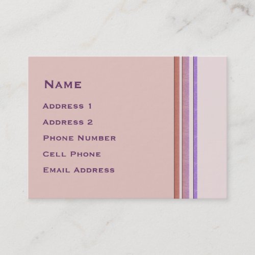 Pastel Stripes Business Business Cards