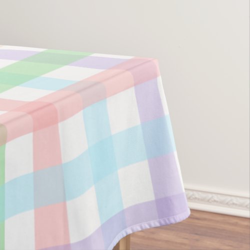 Pastel Stripes Design Tablecloth