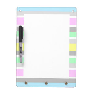 Pastel Stripes Dry Erase Board