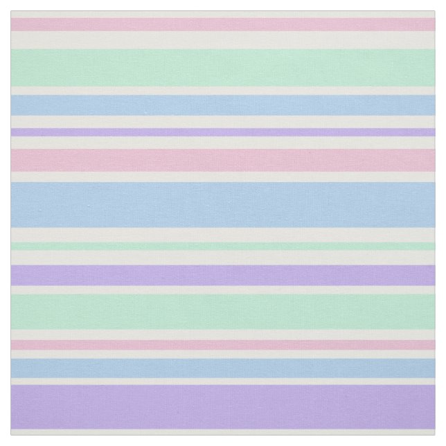 Pastel Stripes Fabric (Swatch)
