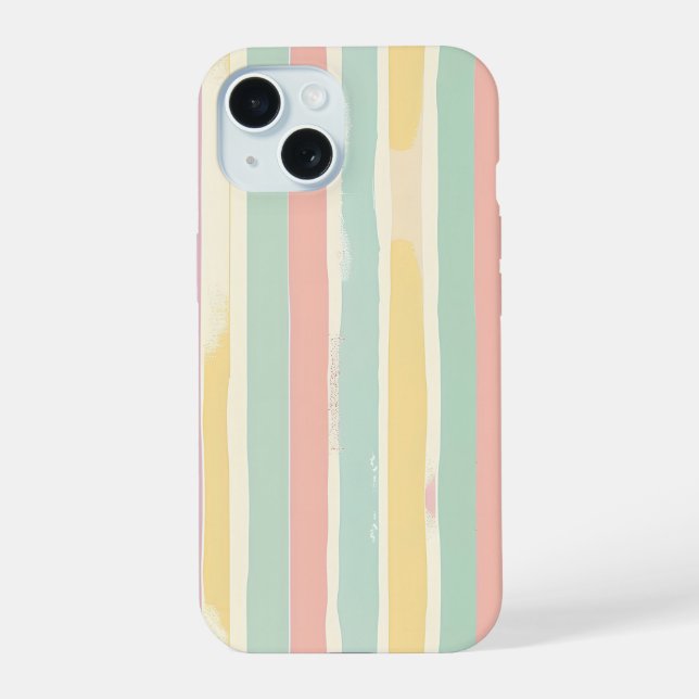 Pastel Stripes Harmony Iphone Case (Back)