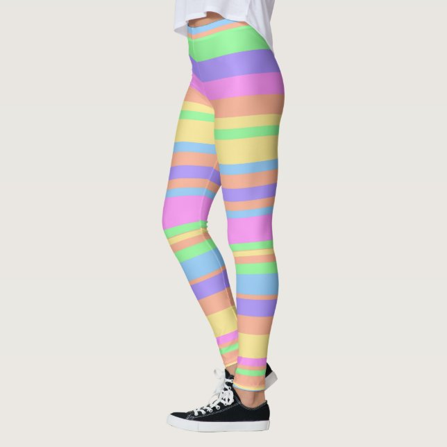 Pastel Stripes Leggings (Left)