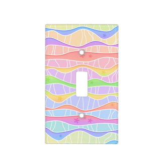 Pastel Stripes Light Switch Cover