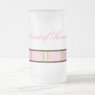 Pastel Stripes Maid of Honor Mug