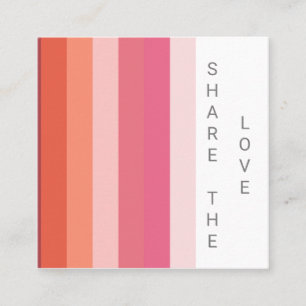 pastel stripes modern color block Loyalty Card