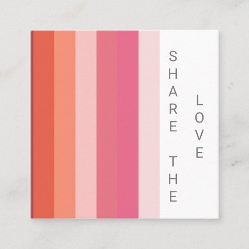 pastel stripes modern color block Loyalty Card