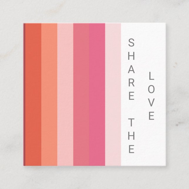pastel stripes modern color block Loyalty Card (Front)