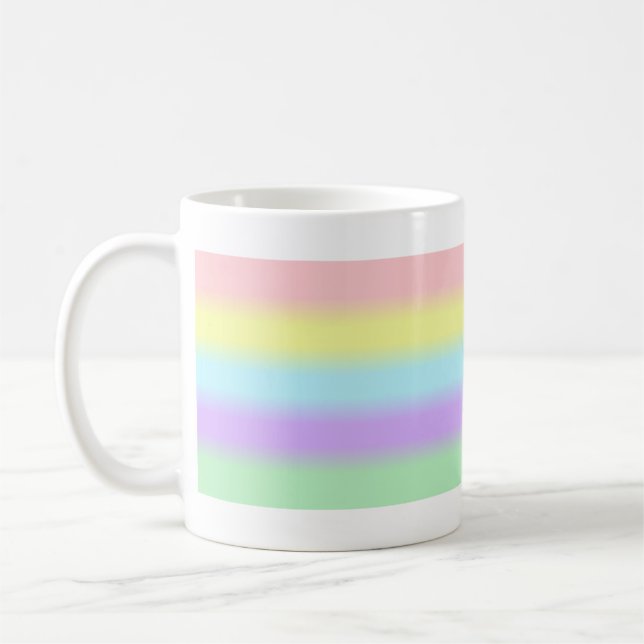 Pastel stripes Mug (Left)