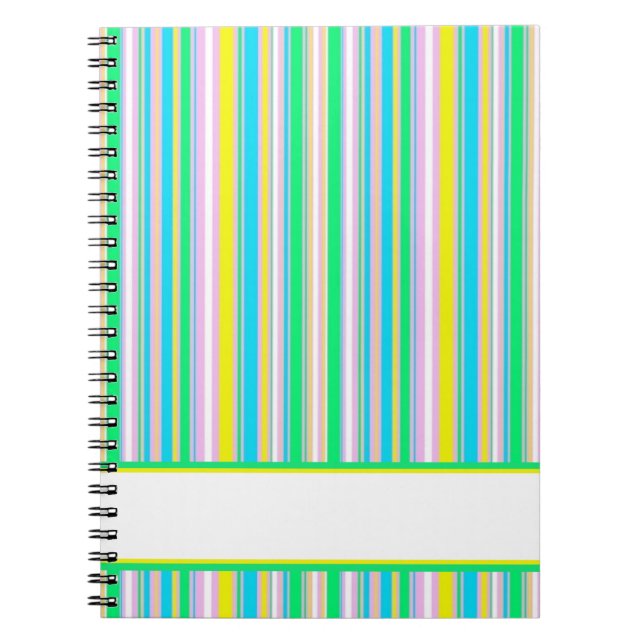 Pastel stripes notebook (Front)