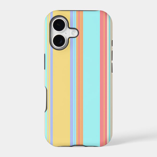 Pastel Stripes Pattern Case-Mate iPhone Case (Back)
