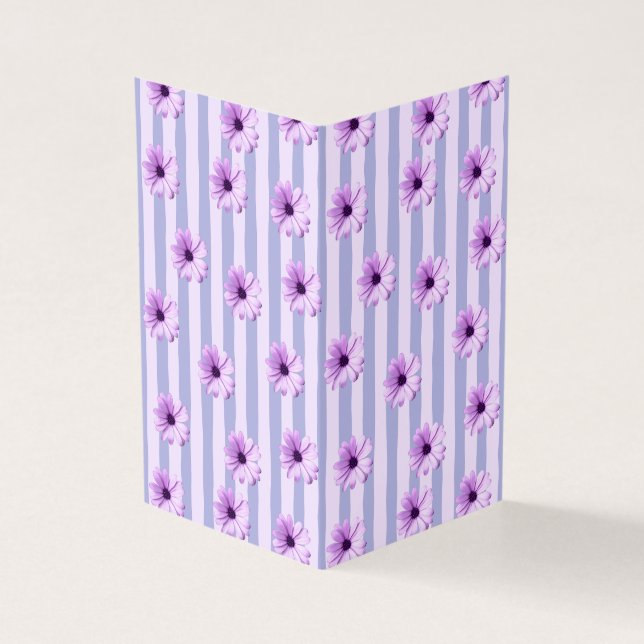 Pastel stripes pattern with Daisies (Outside)