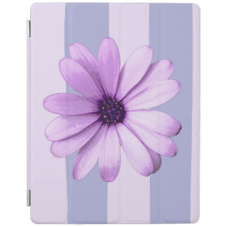 Pastel stripes pattern with Daisies iPad Smart Cover