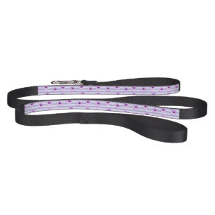 Pastel stripes pattern with Daisies Pet Leash