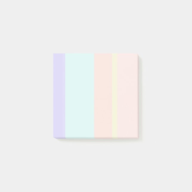 Pastel stripes Post-It Notes (Front)