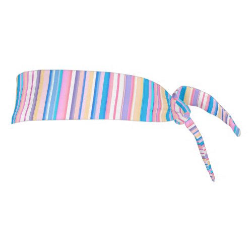 Pastel Stripes  Tie Headband