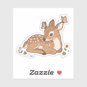 Pastel Style Cute Fawn Sticker
