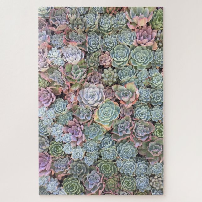 Pastel Succulent Garden Puzzle (Vertical)