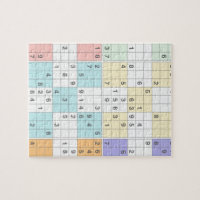 Personalised Pastel Crossword Puzzle Acrylic Block