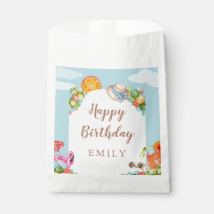 Pastel Summer Birthday Party Favor Bag