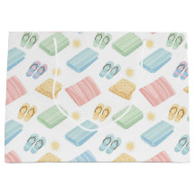 PASTEL SUMMER FLIP FLOPS AND TOWELS