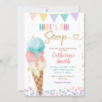 Pastel Summer Ice Cream Baby Shower